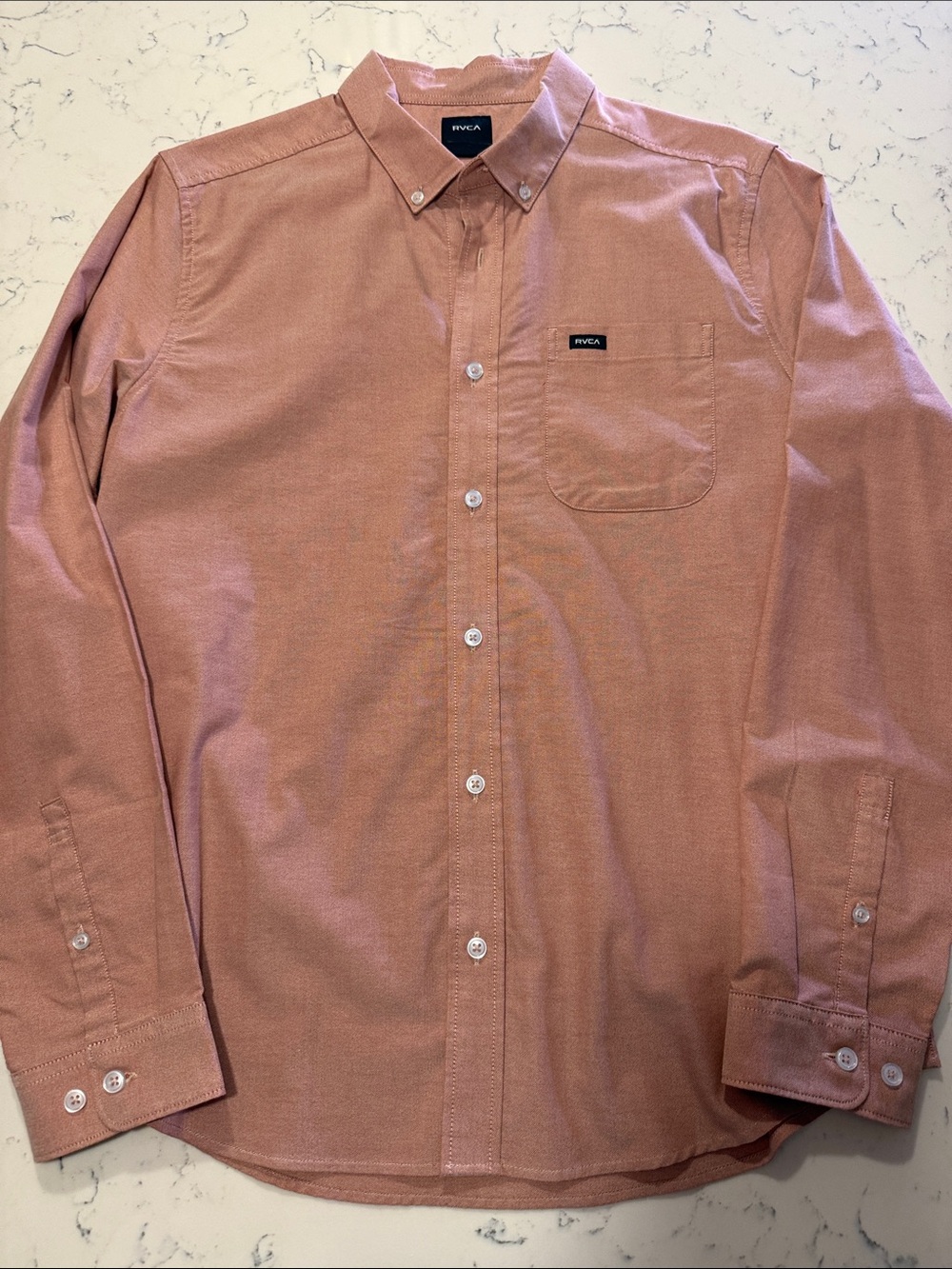 RVCA long sleeve button down shirt